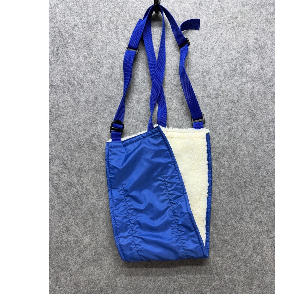 Four Flags Over Aspen Pet Sling Carrier Blue Nylon Fleece Lined Large Dog